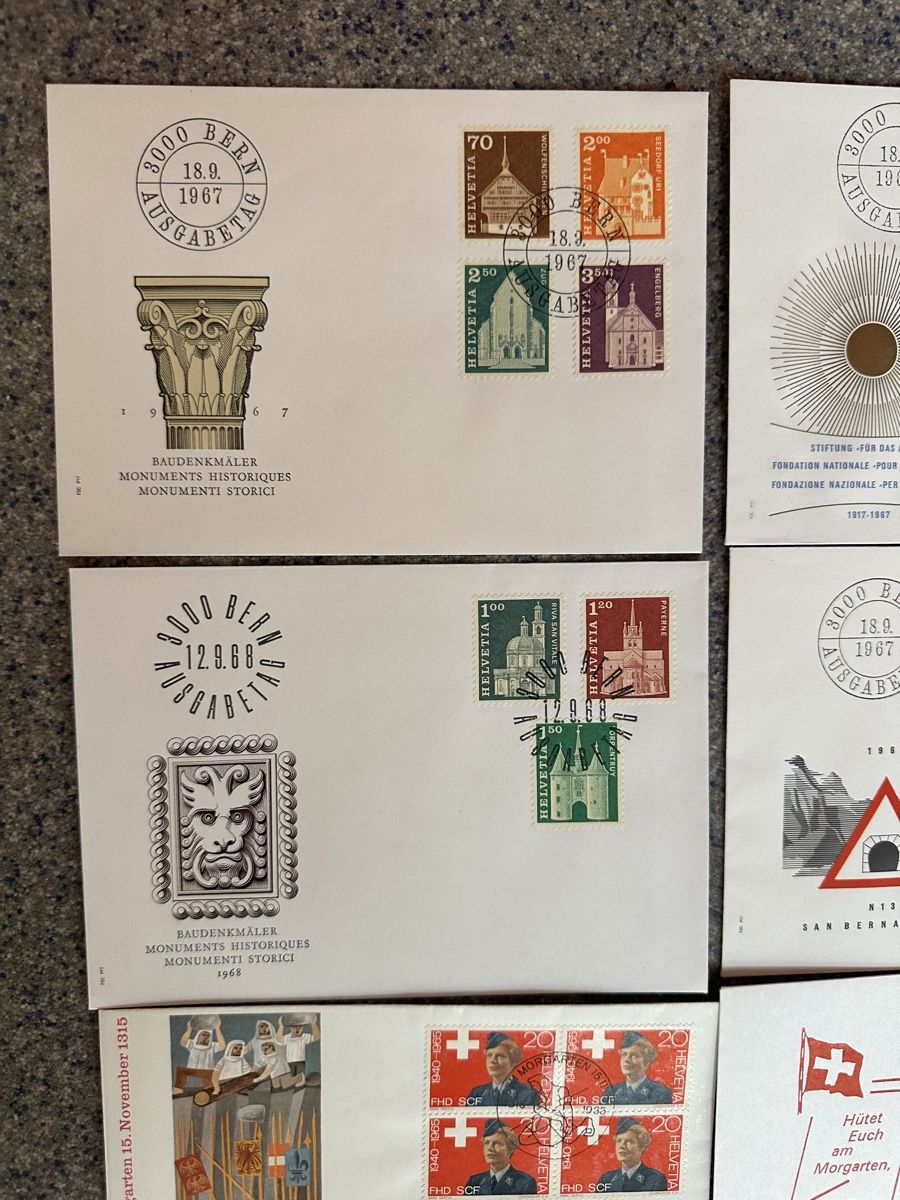 Tutti i francobolli: Schweiz - 79 FDC und Sonderbriefe  – Usato da Schmitten / FR venduto da Samsara169 6