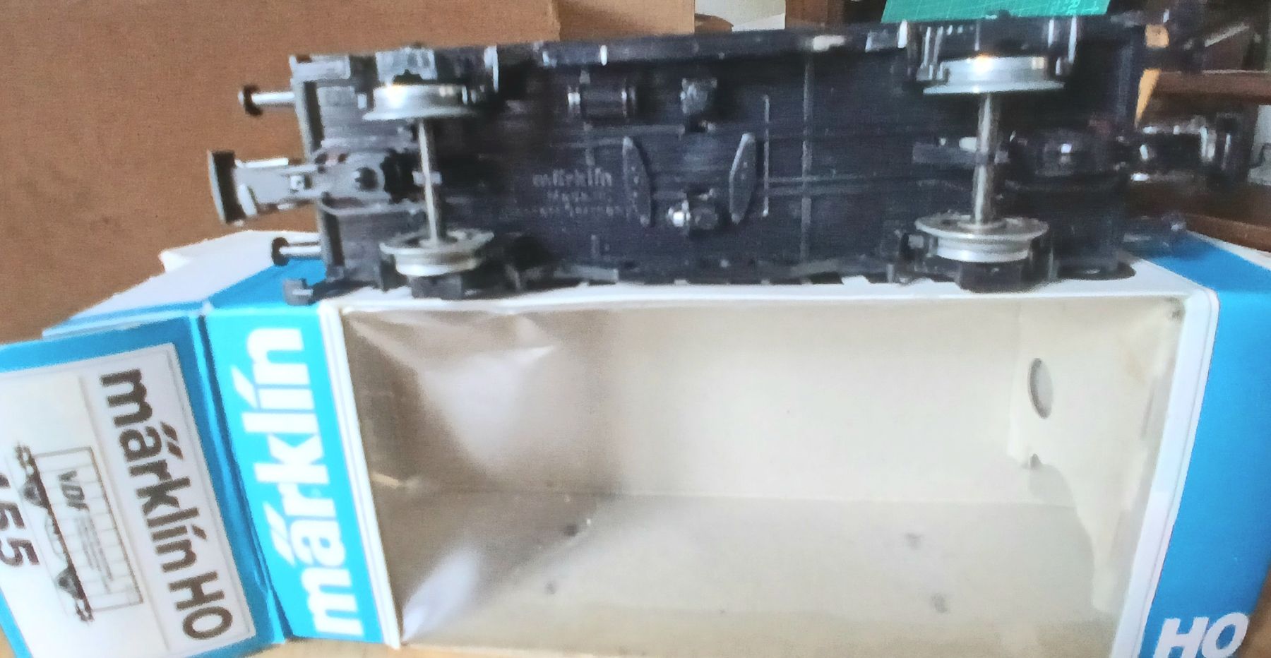 Märklin Modelleisenbahnen: Märklin HO 4455 ,1 wagon marchandise "VDF" – Gebraucht aus Moutier von 2CC2.3402 3