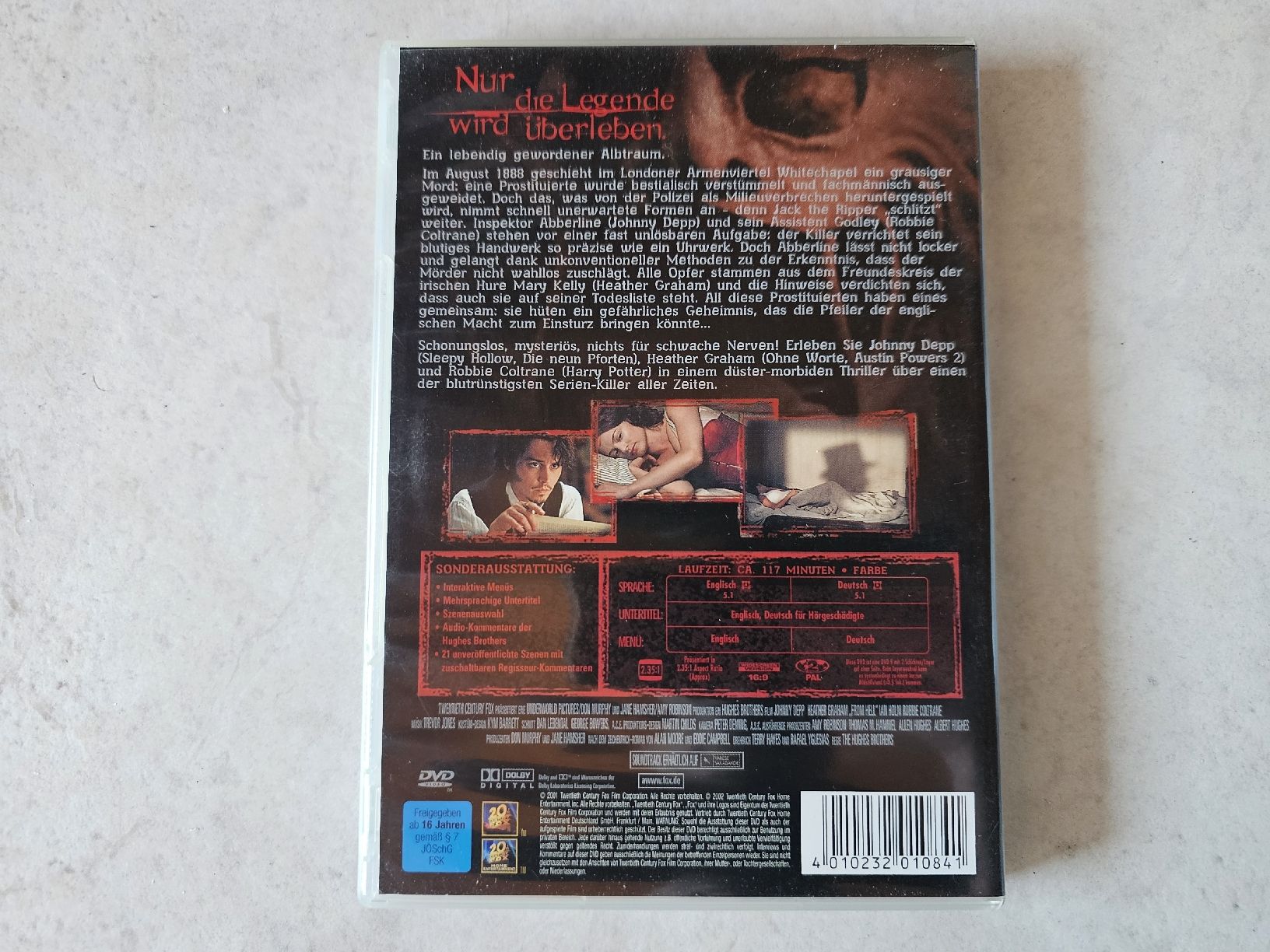 Tous les DVDs: From Hell  /  (Johnny Depp & Heather Graham) – D'occasion à Schneisingen par backstore24 1