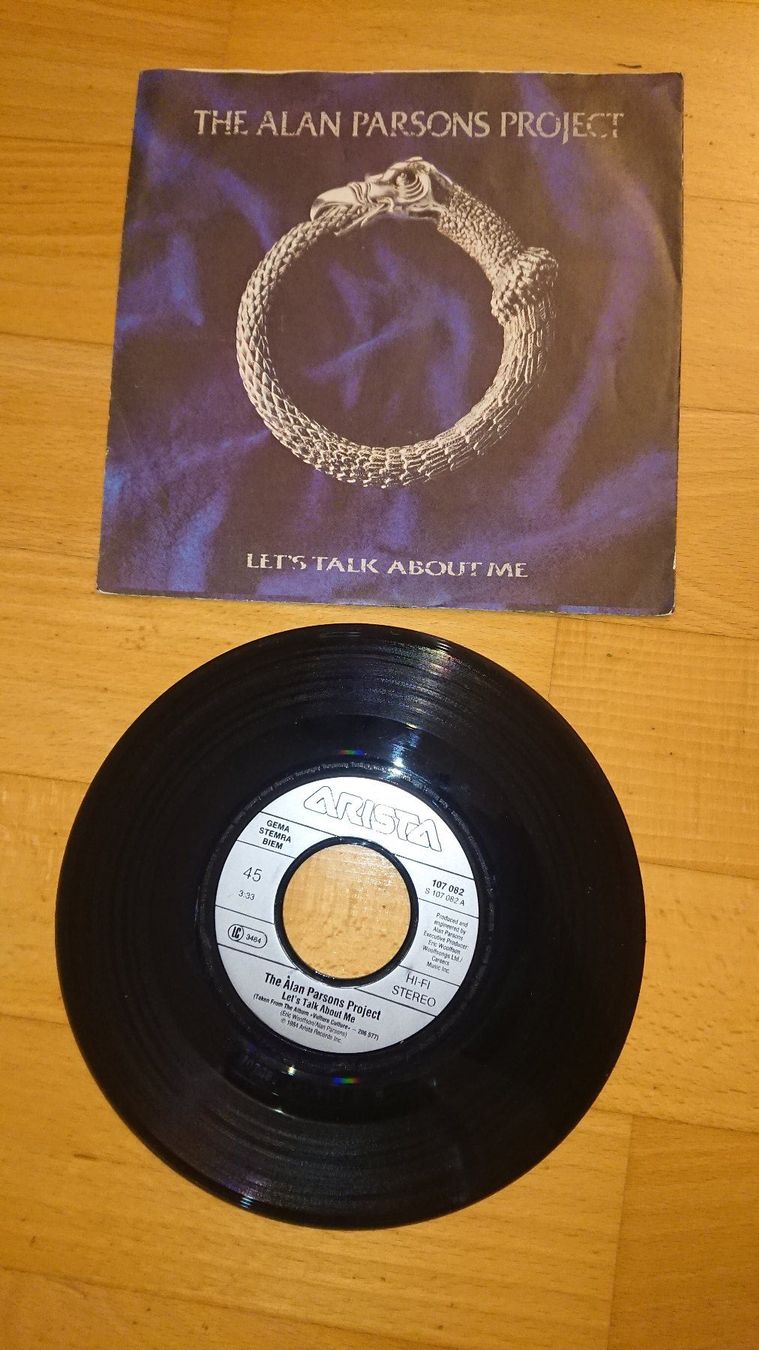 Dischi in vinile: Alan Parsons Project - Let`s talk about me - Single 1984 – Usato da Egg b. Zürich venduto da orwell1984