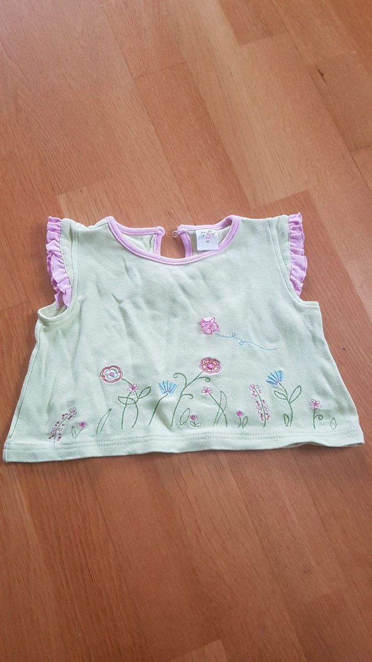 Hemden, Tops & T-Shirts: gelbes Shirt mit Muster, Gr. 80 – Gebraucht aus Malters von Wahni81