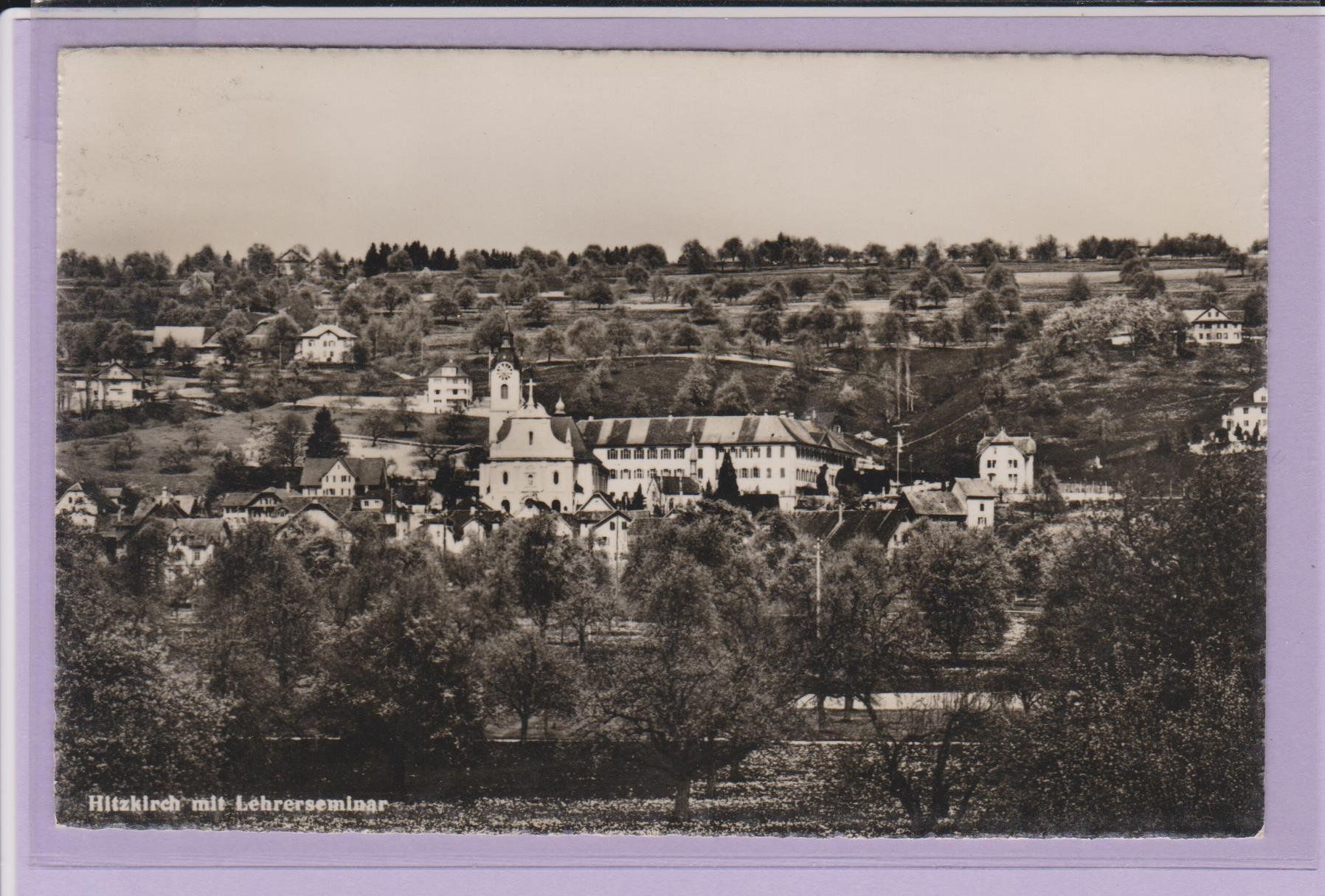 Cartoline postali: Hitzkirch  LU   :   alte Ansichtskarte  gest. 1948 – Usato da Vitznau venduto da Ropaku