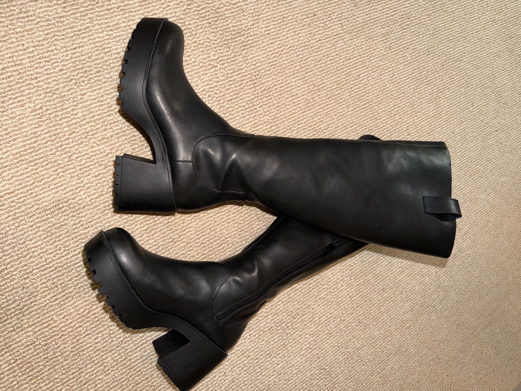 Monki Damenschuhe: Schwarze Winterstiefel mit Absatz, Grösse 37 Neu!! – Neu (gemäss Beschreibung) aus Bern von sar_56rd 5