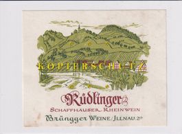 Etikette für Wein - Rüdlinger (Schaffhauser Rheinwein) /bd