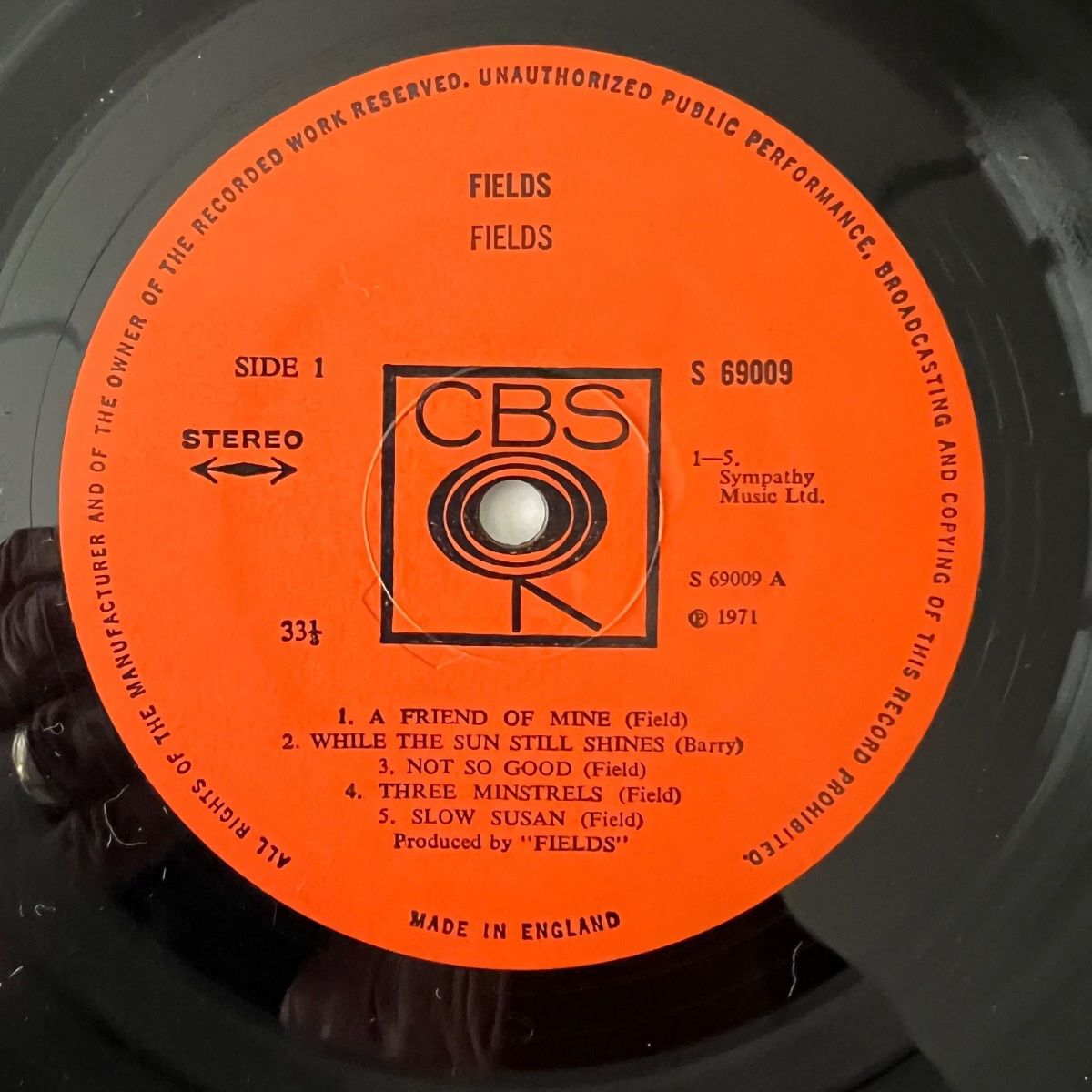 Schallplatten: Fields - Same / 1. UK-Press. 1971 - Very nice Copy – Gebraucht aus Gais von soundcave57 3
