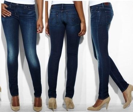 Levi's mid rise store skinny demi curve