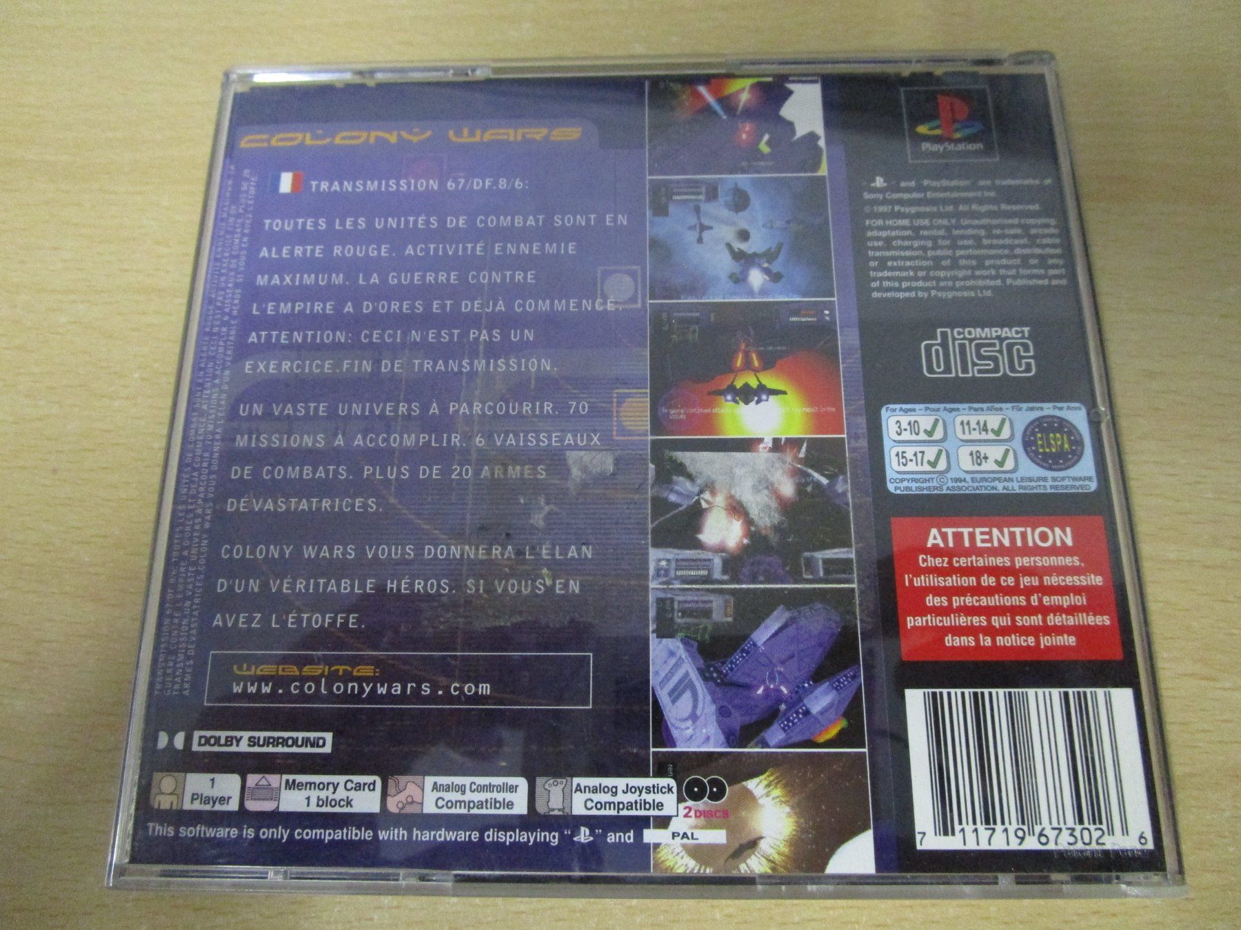Sony Giochi: Colony Wars Playstation 1 PSX PS One PS1 – Usato da Goldau venduto da agestuffer 1