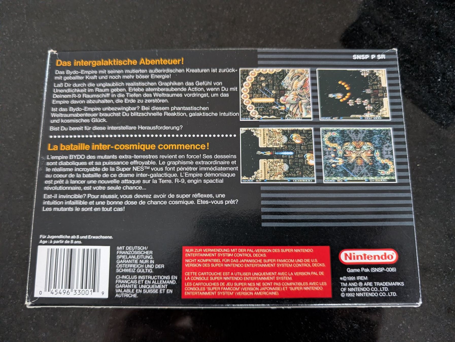 Nintendo Giochi: SUPER R-TYPE (PAL) - SUPER NINTENDO – Usato da Spiegel b. Bern venduto da Natix 5