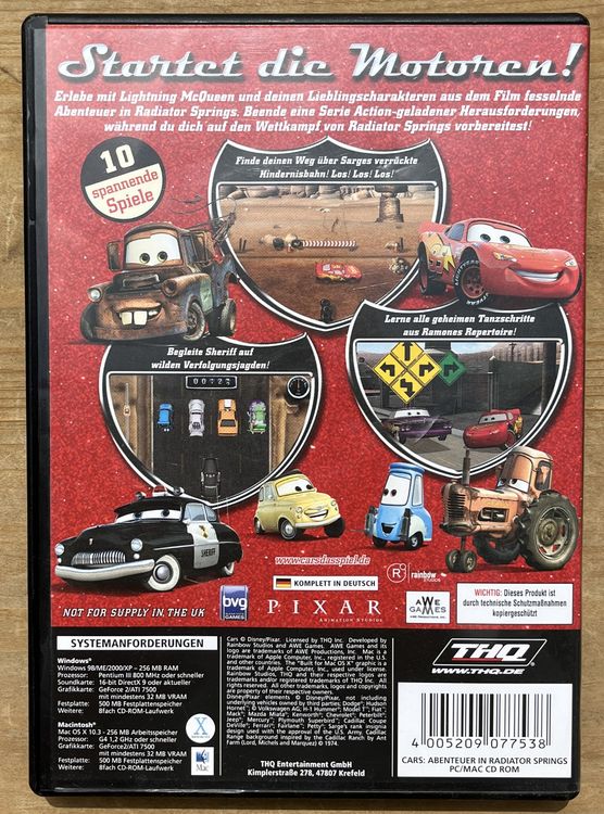 Disney Pixar Cars Radiator Springs PC Spiel (Gebraucht) in Dornach für ...