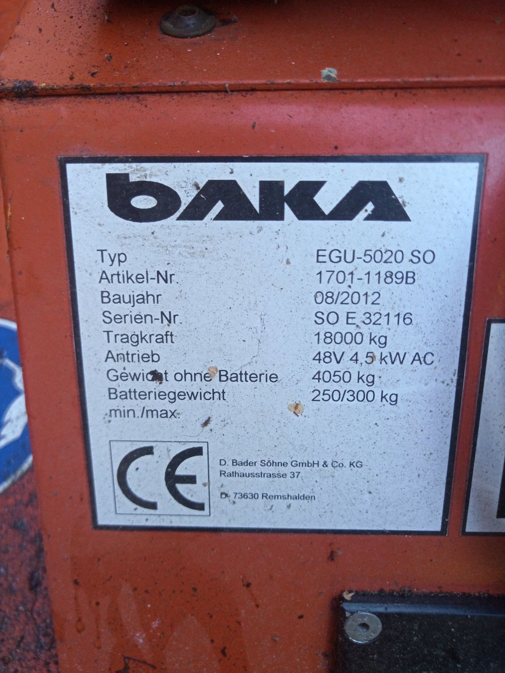 Carrelli elevatori e a forche: Ameise, Deichsl-Stapler,Baka – Usato da Altendorf venduto da Klaus.123 2