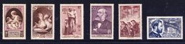 Lot Frankreich 1938, 1939 & 1955, postfrisch