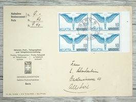 TR06 Enveloppe + Timbre Suisse 1938