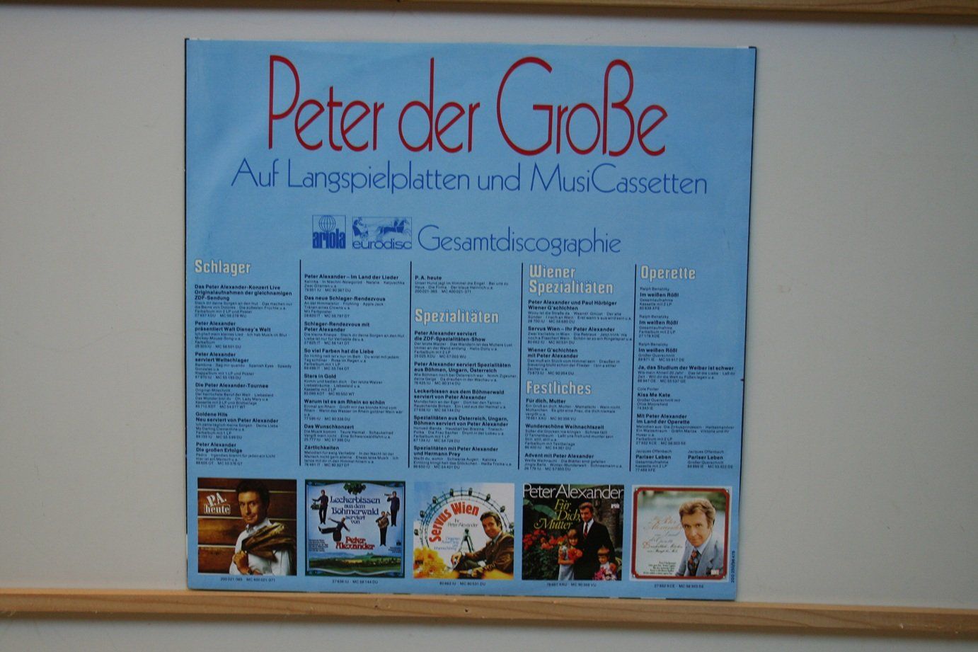 Schallplatten: LP Peter Alexander – Gebraucht aus Wettingen von zibi137 3