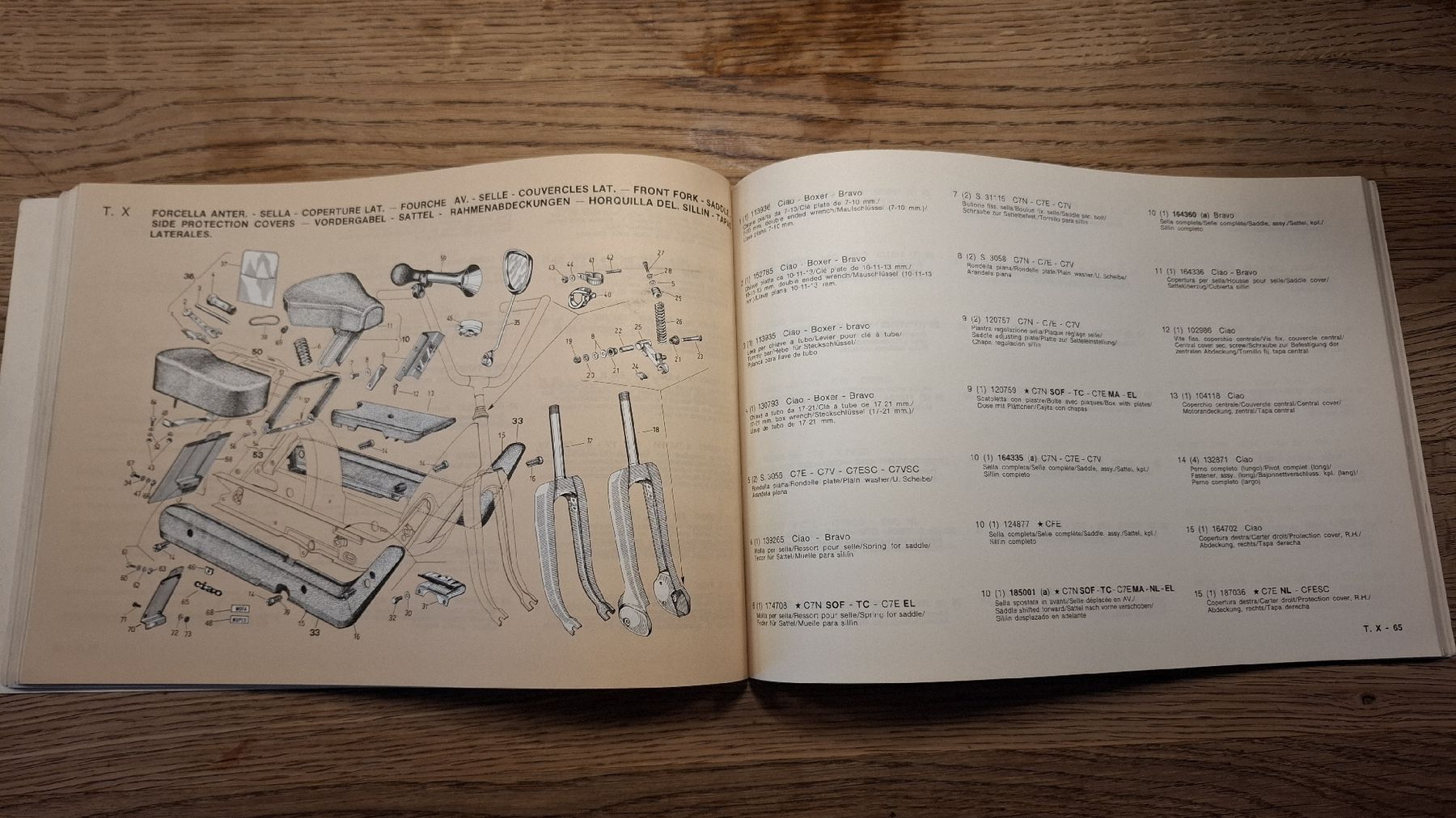 Piaggio Cyclomoteurs: Piaggio Ciao/Boxer/Bravo Ersatzteilkatalog  – D'occasion à Künten par Rocchi71 1