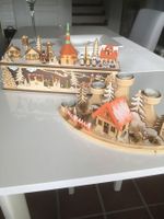 2  NEU! WEIHNACHTSDEKORATION aus Holz aus Handarbeit