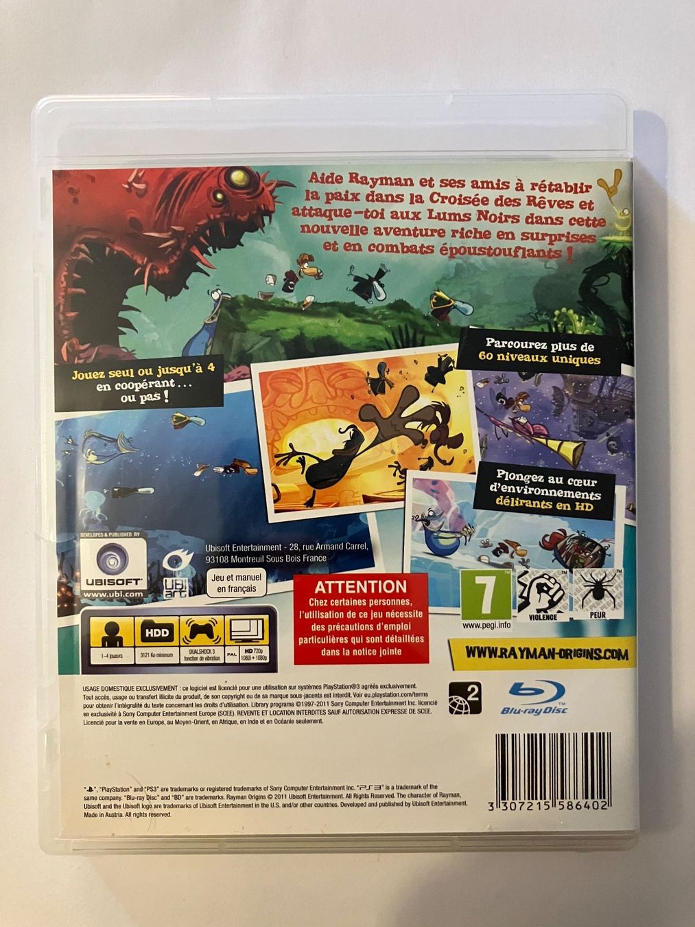 Sony Giochi: Rayman Origins – PS3 – Usato da Ecublens VD venduto da Lenordique 1