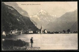 Flüelen, Teilansicht mit Bristenstock