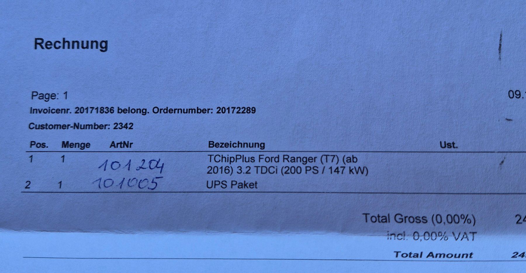 Ford Alle Autoersatzteile: Chiptuner Ford Ranger – Gebraucht aus Rosshäusern von JD6030 1