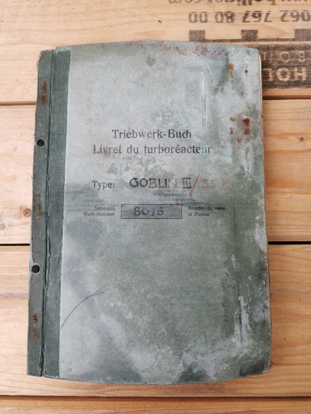 Misurare: Triebwerk-Buch Goblin III DH-100 Vampire Fliegertruppe  – Usato da Neuenkirch venduto da bf-109