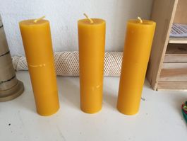 Bienenwachskerze 4cm x 15cm
