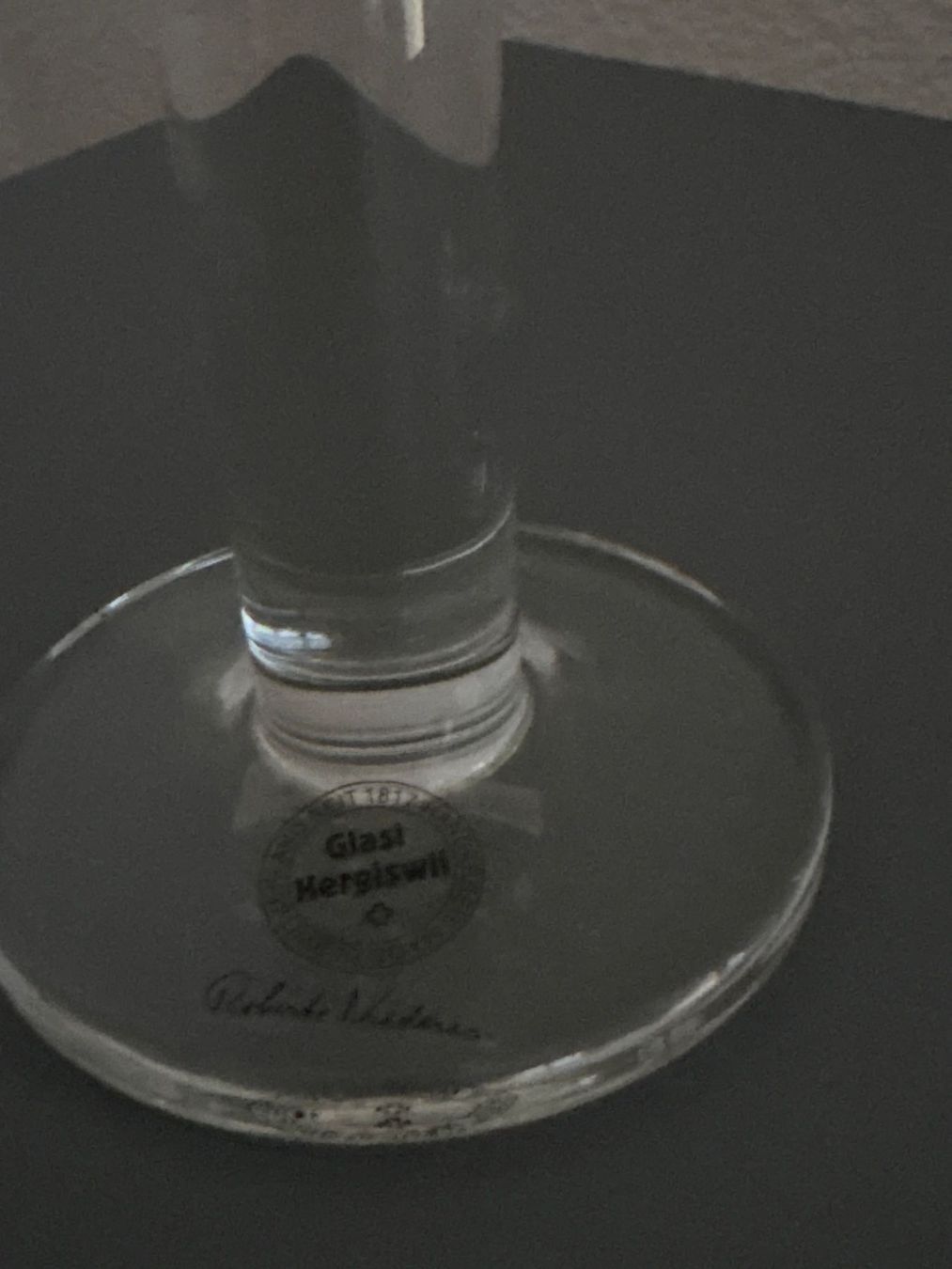 Glasi Hergiswil Bicchieri: 2er Set Glas Hergiswil - KERZENHALTER! – Usato da Ibach venduto da lisch3 3