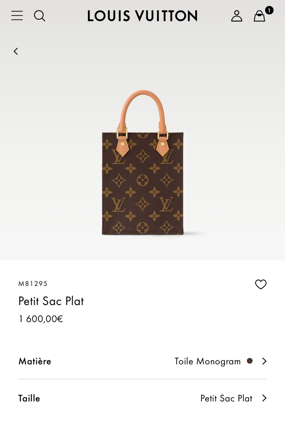 Louis Vuitton Taschen: Louis Vuitton  Petit Sac Plat Tote Bag – Neu (gemäss Beschreibung) aus Zürich von Sweeti39 8