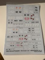 1/48 F4U CORSAIR DECALS AUS KAGERO MONOGRAPH 9 OHNE BUCH