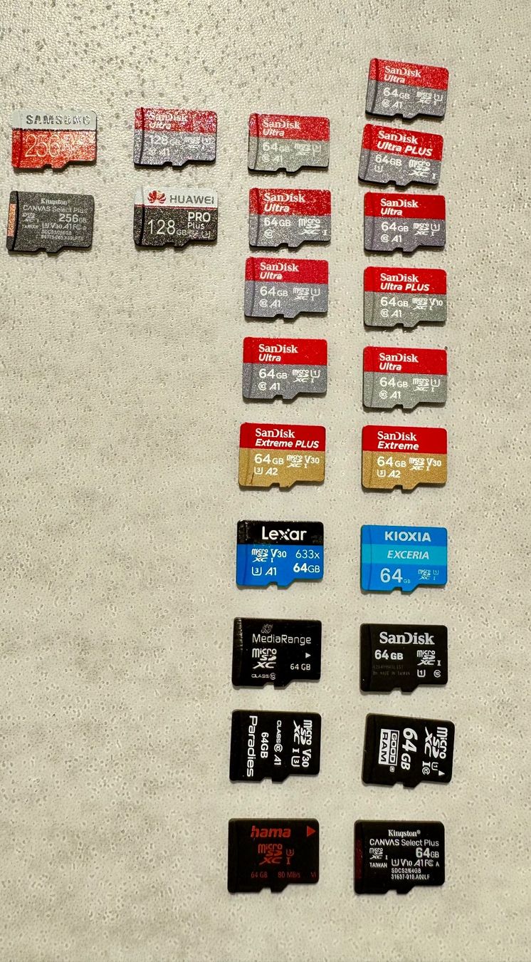 Speicherkarten: 68 Stk. Micro SD Cards Diverse Hersteller – Gebraucht aus Hermetschwil-Staffeln von Mobile2013 1