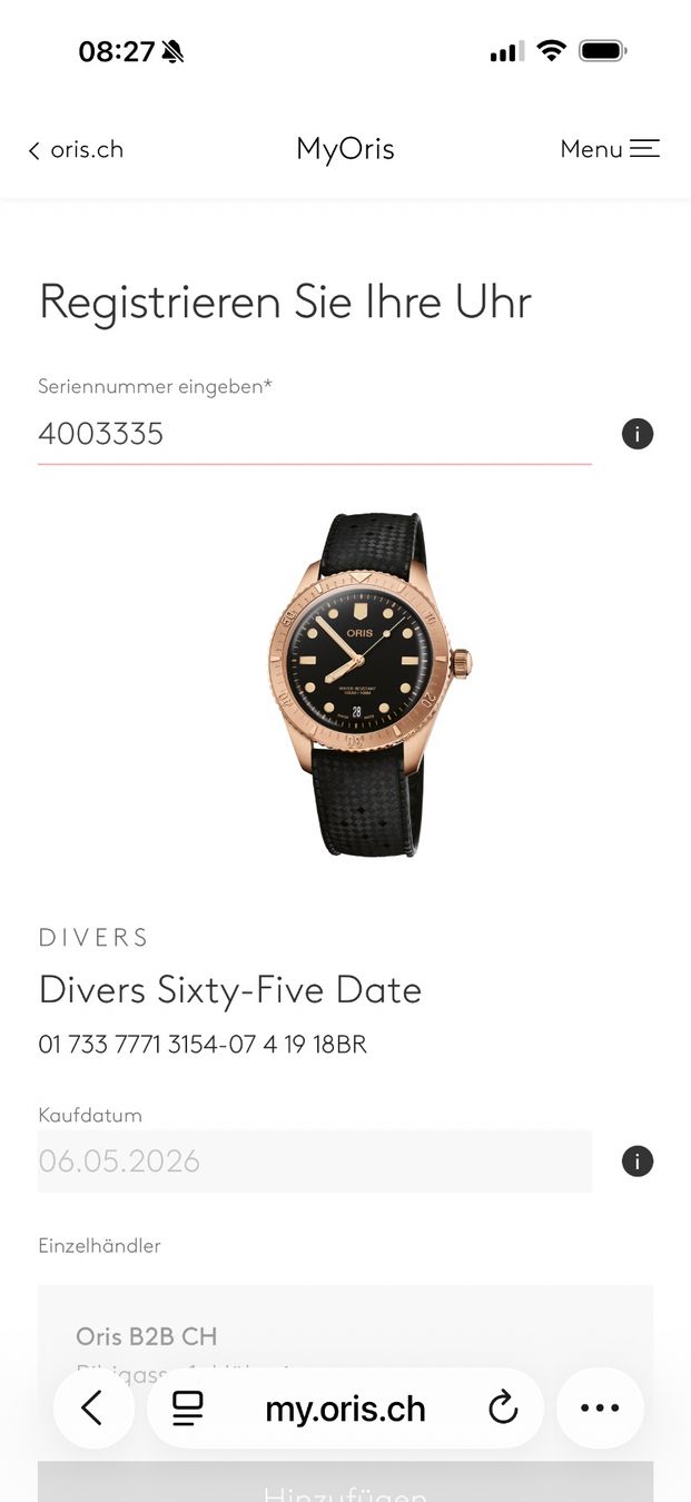 Oris Orologi: Oris Divers Sixty-Five Cotton Candy Sepia – Usato da Zürich venduto da timeio-swapwatch 3