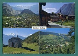 Blatten-Belalp, 4 Ansichten, 1974. gelaufen, Grossformat
