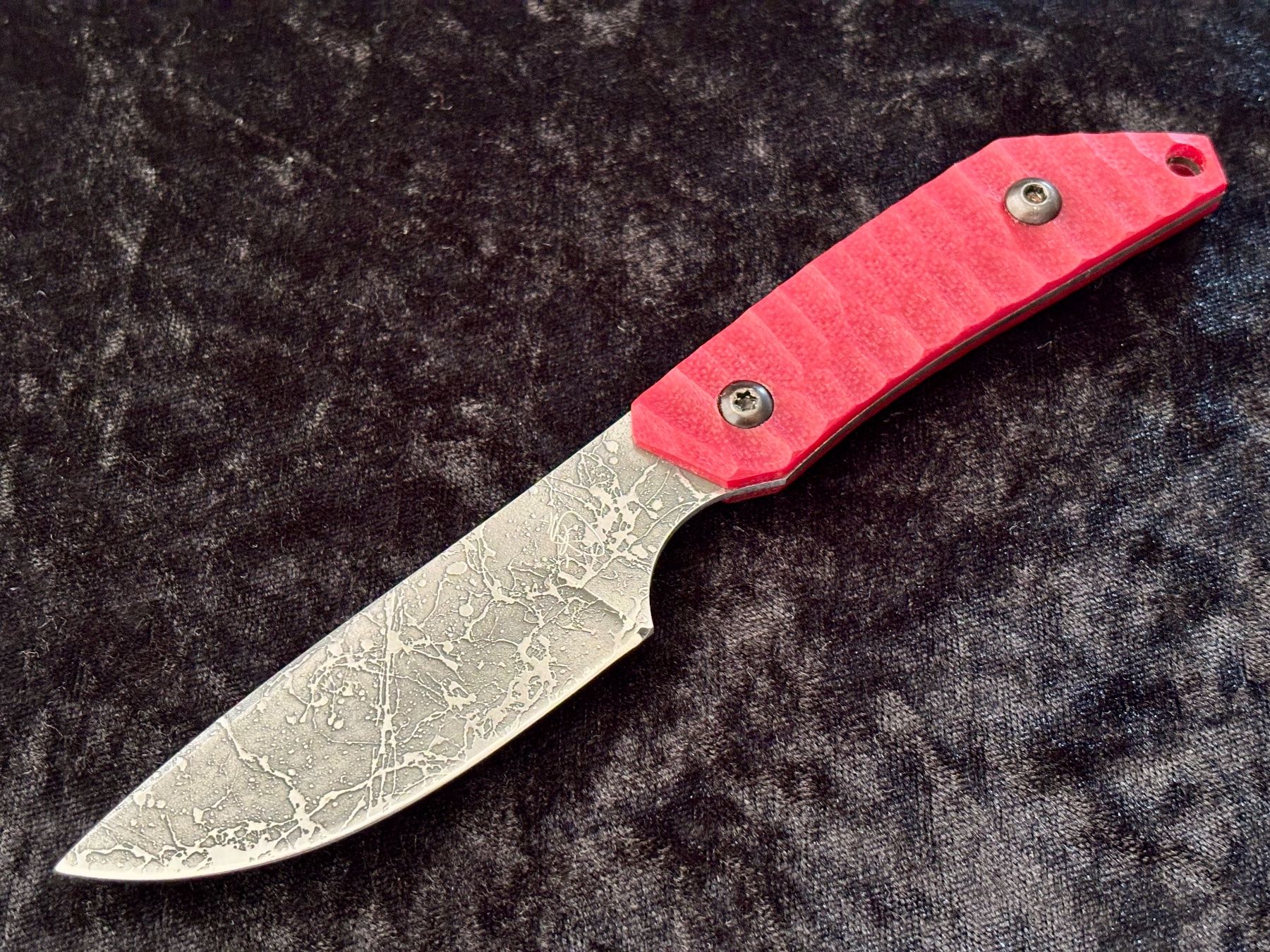Coltelli tascabile: Kiku Matsuda Neckknife, red G10, D2 – Usato da Frauenkappelen venduto da Doc_Snyder