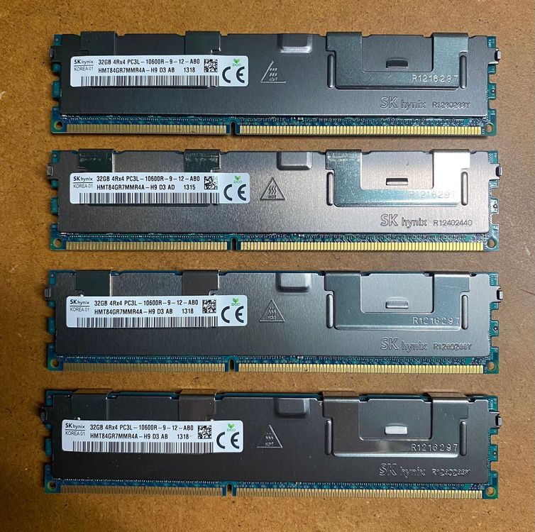 Hynix 16GB PC3-8500 DDR3-1066MHz ECC Registered CL7 240-Pin DIMM Quad - Foto 13