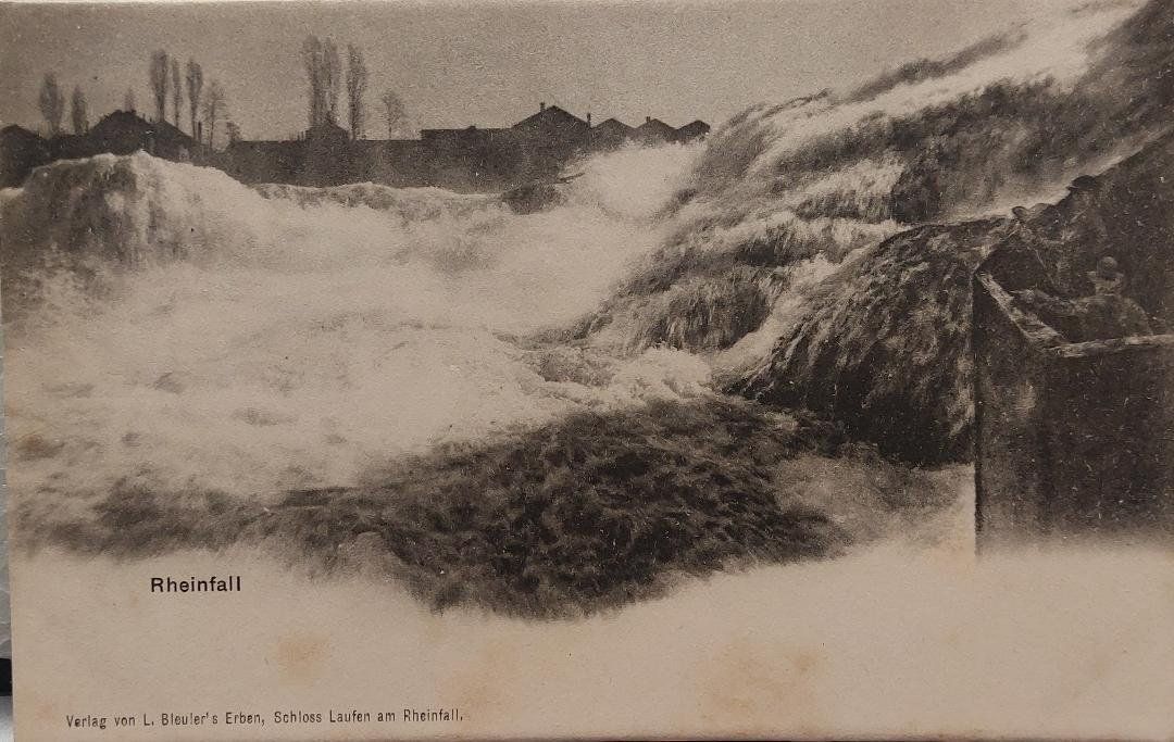 Cartoline postali: RHEINFALL – Usato da Delémont venduto da Domdom1