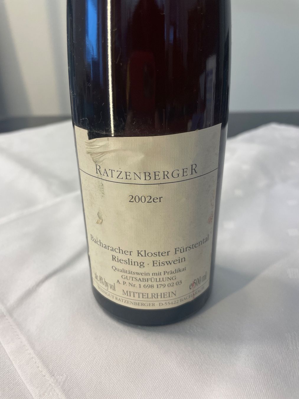 Vino: Ratzenberger Eiswein 2002 – Usato da Hölstein venduto da kolumbus1964 1