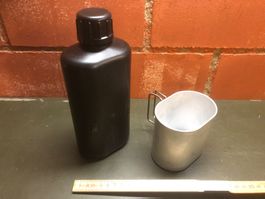 Schweizer Armee Feldflasche Militär Wasserflasche Camping