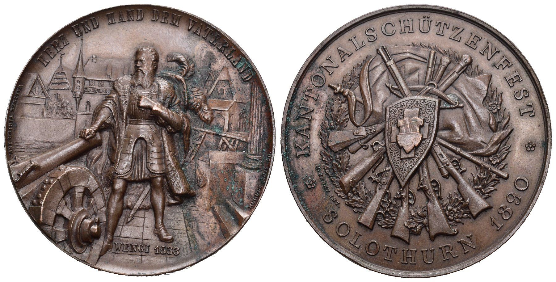 Medaglie: Solothurn 1890 – Usato da Bern venduto da numismatictops
