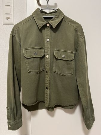 Jeanshemd/-jacke oliv 34 neu