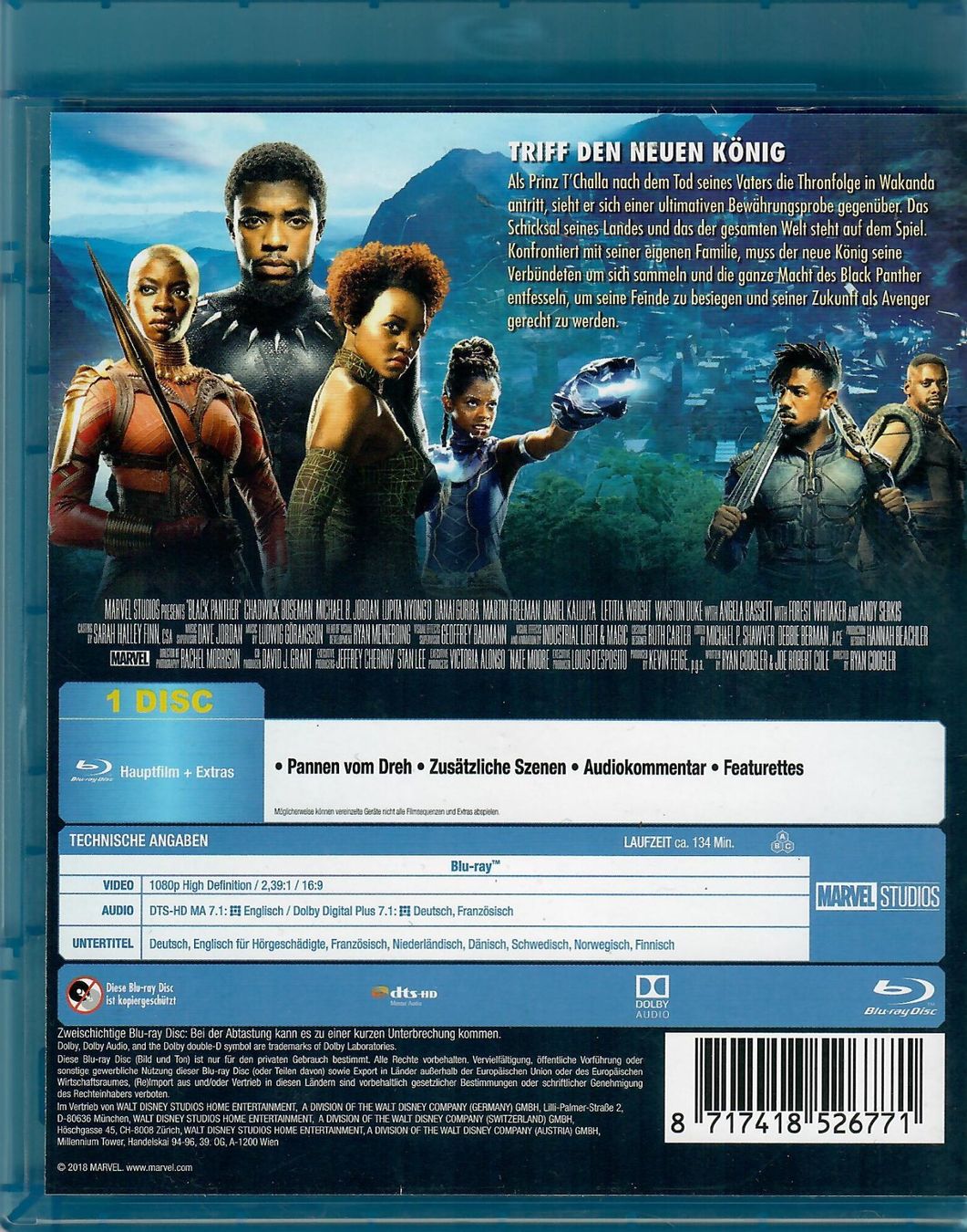 Tutti i DVDs: Black Panther - MARVEL STUDIOS – Nuovo (secondo la descrizione) da St.Antoni venduto da Leiasolo 1