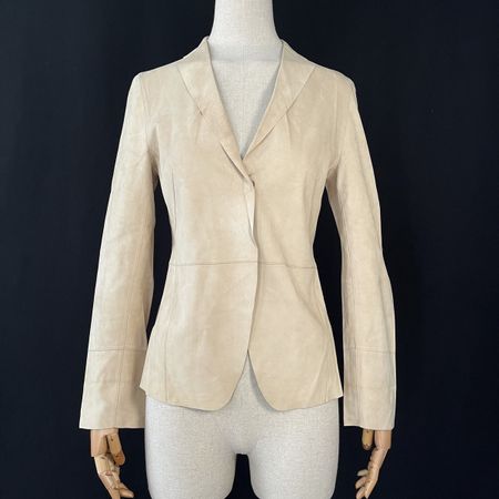 AKRIS Leather Blazer