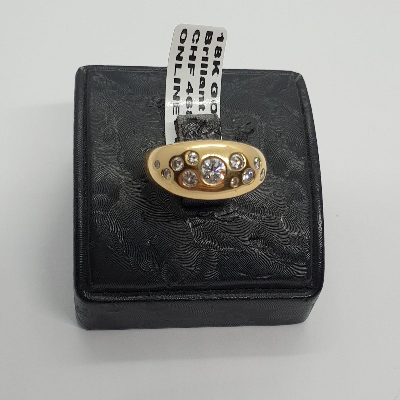 Anelli: Echt 18K Gold - Diamant Ring – Usato da Luzern venduto da Luzern-Goldhaus