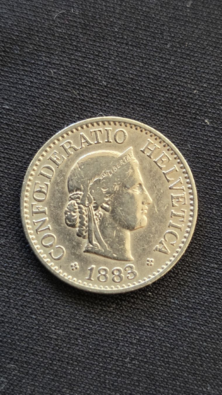 Tutti le monete: 10 cts 1883 – Usato da Genève venduto da bbastos