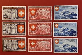 PROPAGANDA LANDI SERIE 219 - 227 1939* GUMMI ERSTFALZ
