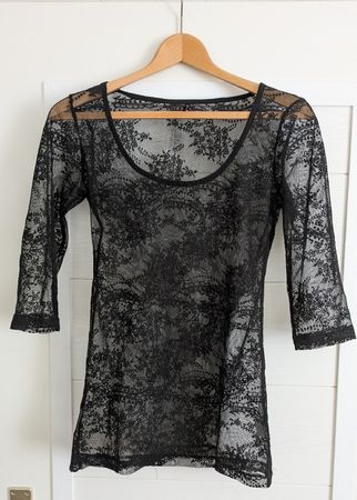 Shirt Spitze transparent Gr. S