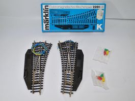 Märklin Weichenpaar K-Gleis 2261 (AUB010)