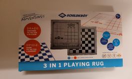 Spielfeld 3 in 1 66× 66 cm Dame ,  Tic Tac Toe