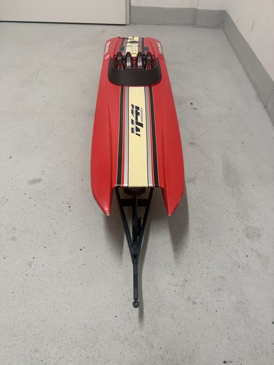Traxxas RC Modellbau: Traxxas M41 Speedboot mit Anhänger – Gebraucht aus Brunnen von Nana1989 6