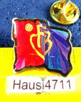 FUSSBALL SCHWEIZ FCB FC BASEL FAHNE PIN GLASIERT 20mm