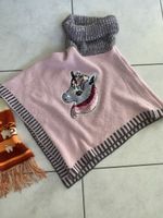 Süsser Poncho mit Einhorn-Motiv für kleine Mädchen, 8jahre