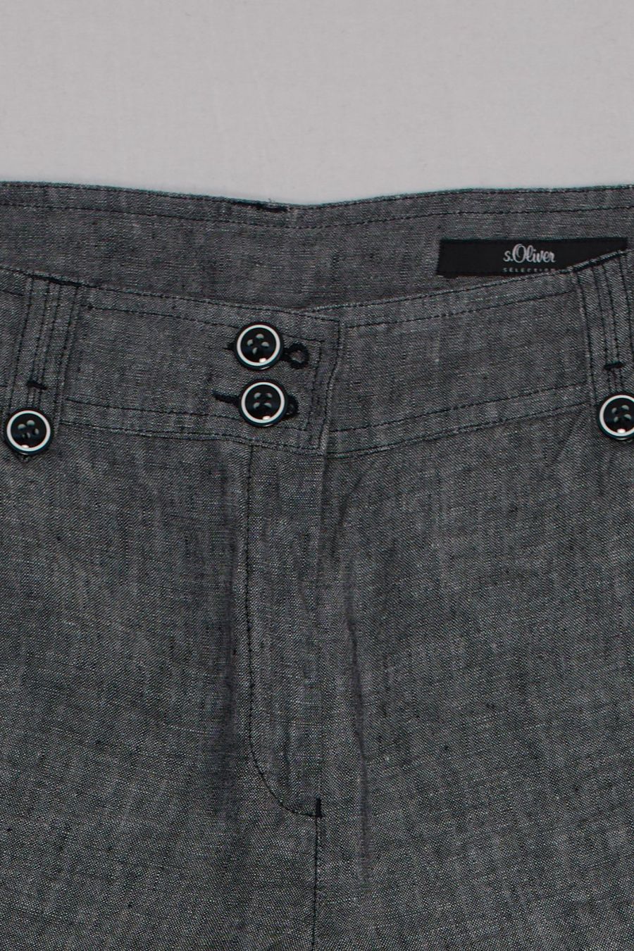 S.Oliver Pantalons: s.Oliver Pantalon Lin Gris Large T. 38 – D'occasion à Fribourg par re-fine 2