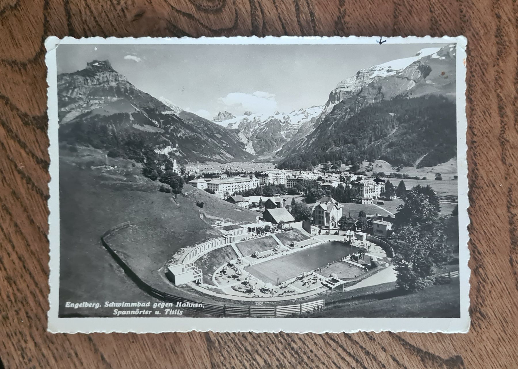 Ansichtskarten: Engelberg mit Schwimmbad 1940 – Gebraucht aus Ebikon von Donar50